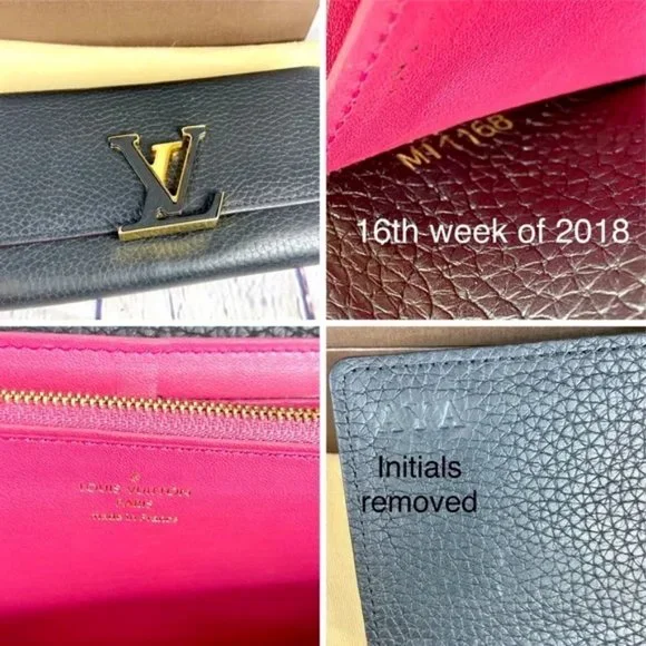 ⭐️Louis Vuitton Capucines black leather wallet or crossbody with bag charm - Picture 5 of 16